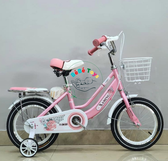 XE ĐẠP TRẺ EM XAMING 2 HỒNG NỮ 12 INCH