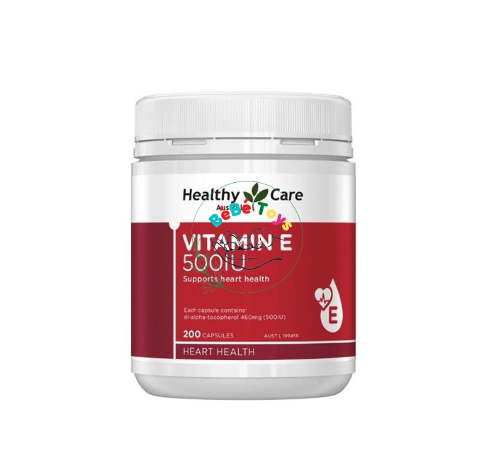 Viên uống bổ sung Vitamin E Healthy Care Vitamin E 500IU 200 viên ÚC
