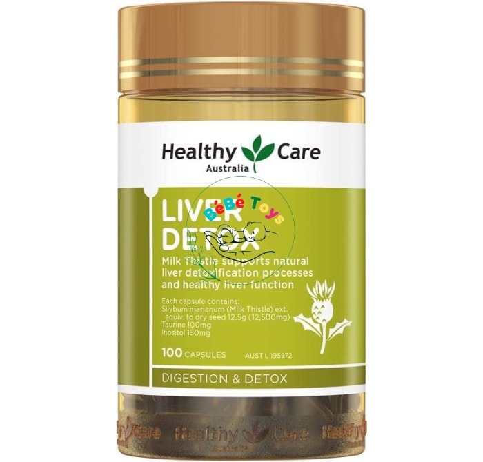 Viên uống bổ gan Healthy Care Liver Detox 100 viên