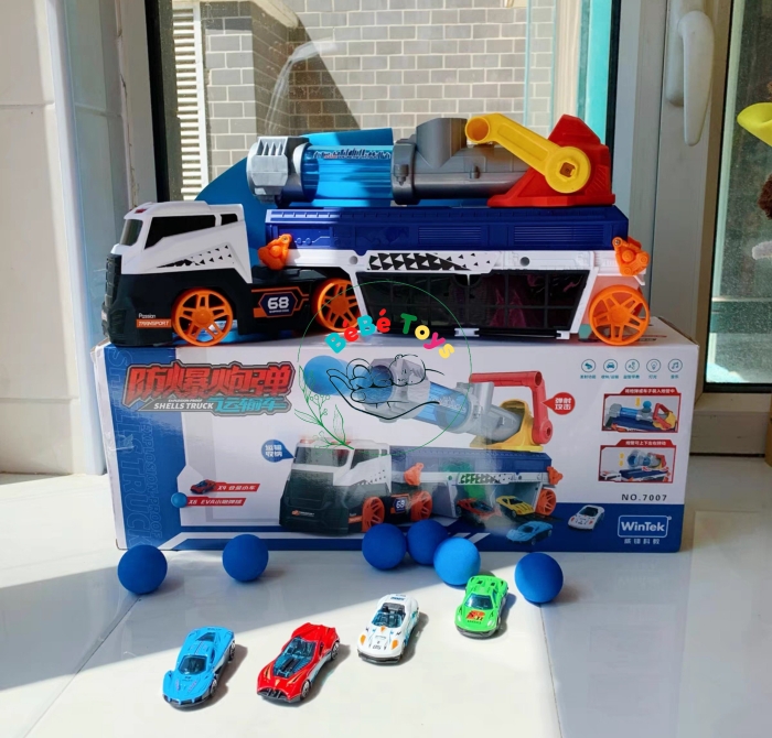 bộ xe vận chuyển ô tô kết hợp đại bác
