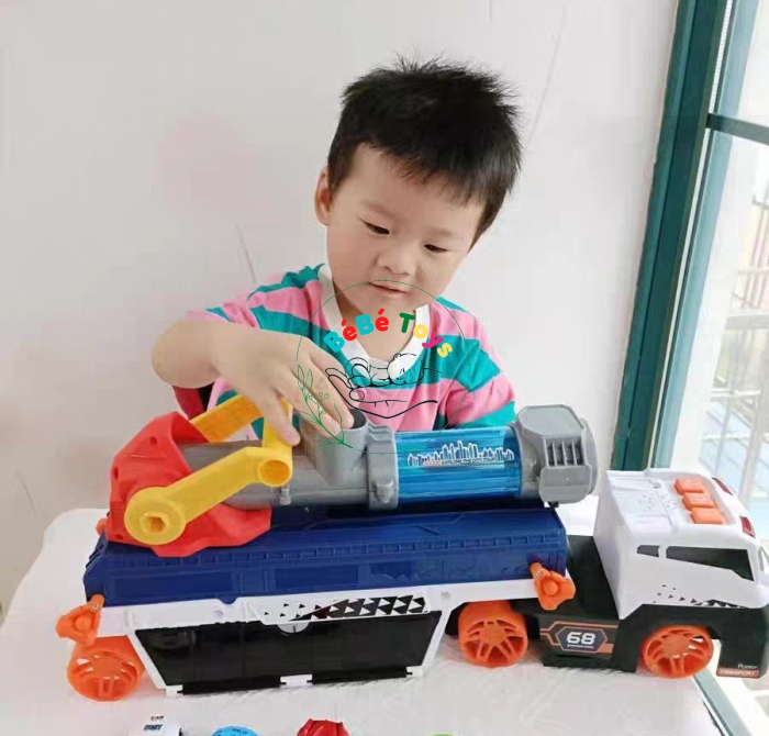 bộ xe vận chuyển ô tô kết hợp đại bác